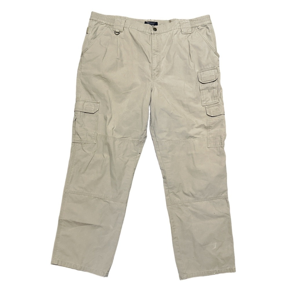 511 Tactical Mens Beige Khaki Cargo Canvas Utility Outdoor Pants Size 42x32